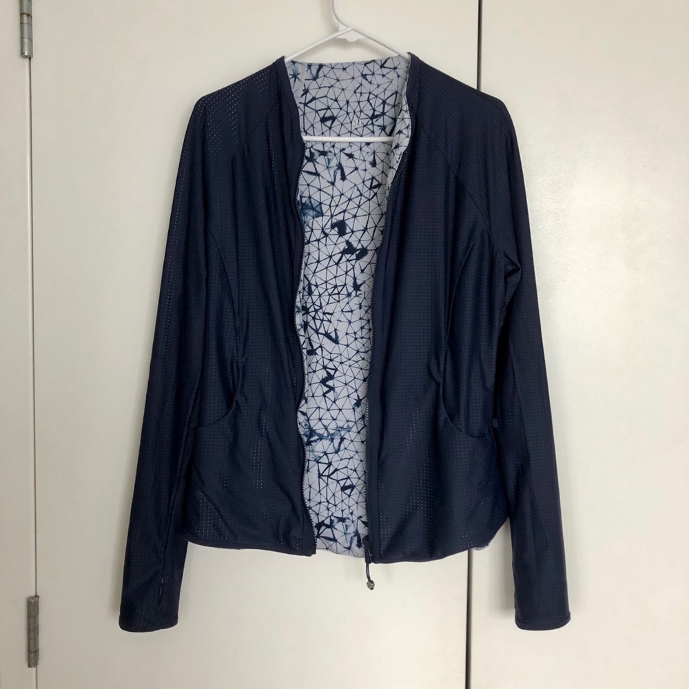 Navy mesh Define Jacket size 6 great condition